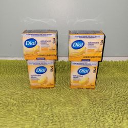 4 Pack 3 Bar Soap Dial Advanced Clean Gold