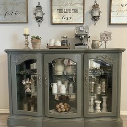 China Cabinet : Buffet : Entryway table : Coffee bar  $550 Picked up $600 Delivered