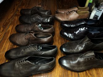 Handmade Italian Leather Shoes Size 45, 46