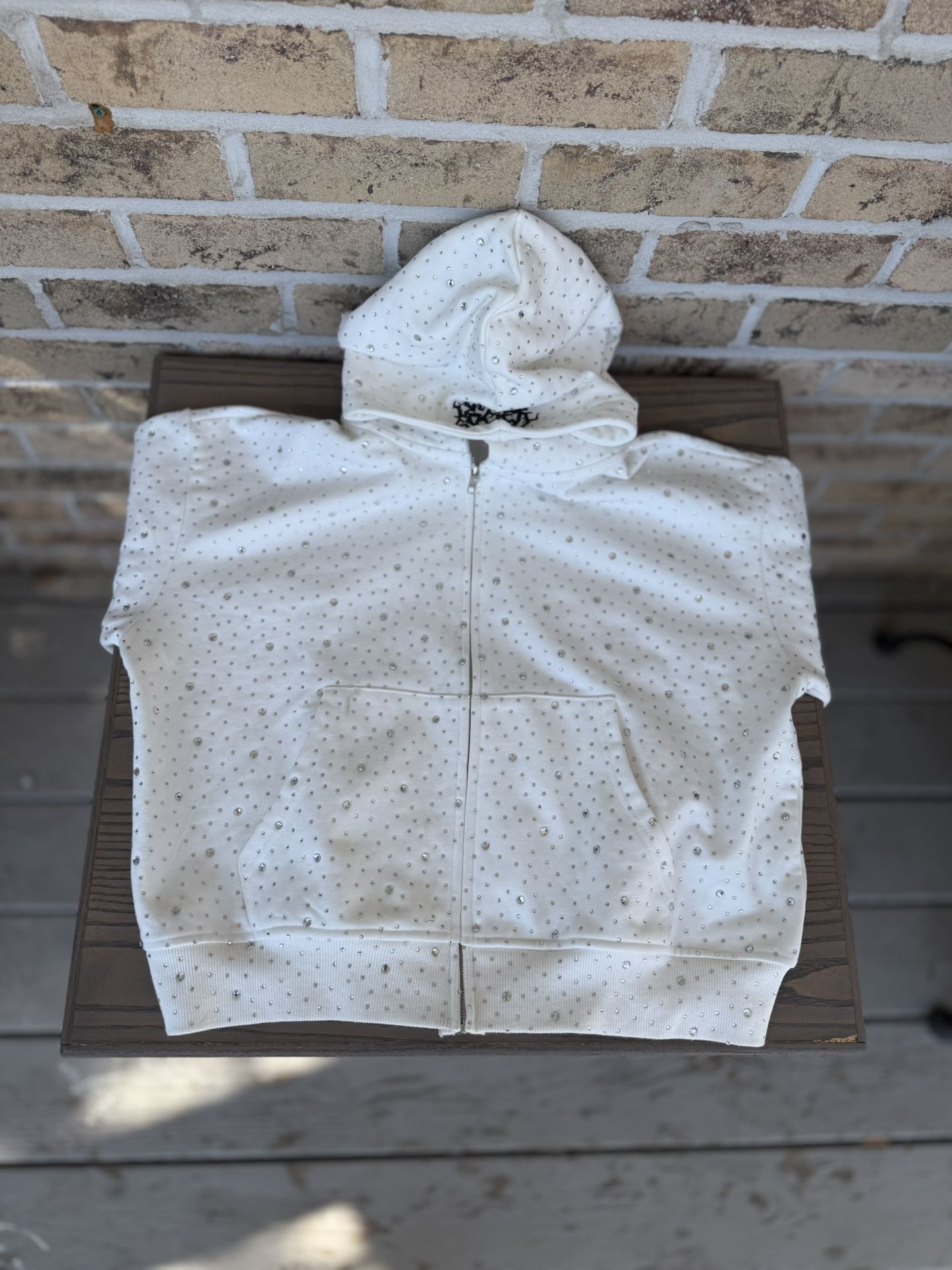 Loaded society small rhinestone hoodie