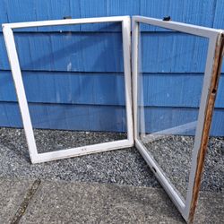 2-Windows 34x42 Wood 