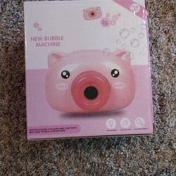 Pink pig bubble maker