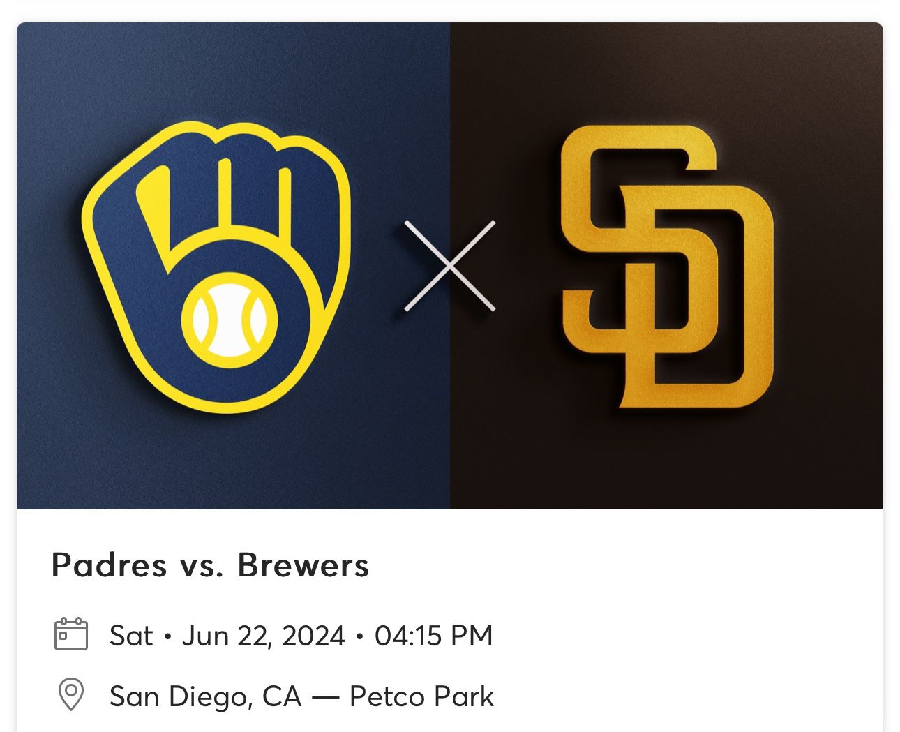 Padres Vs Brewers