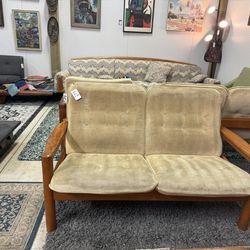 Mid Century Danish Teak Loveseat