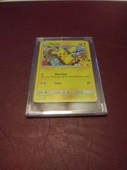 Rare Pikachu Pokemon Halo McDonald's Card