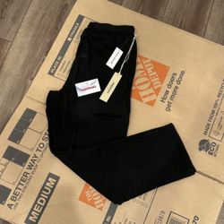 Black Essential Sweatpants Size M