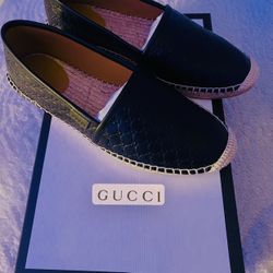 Gucci Leather Espadrille
