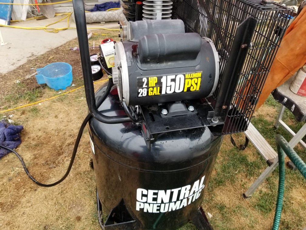 Central pneumatic 29 gallon on sale air compressor
