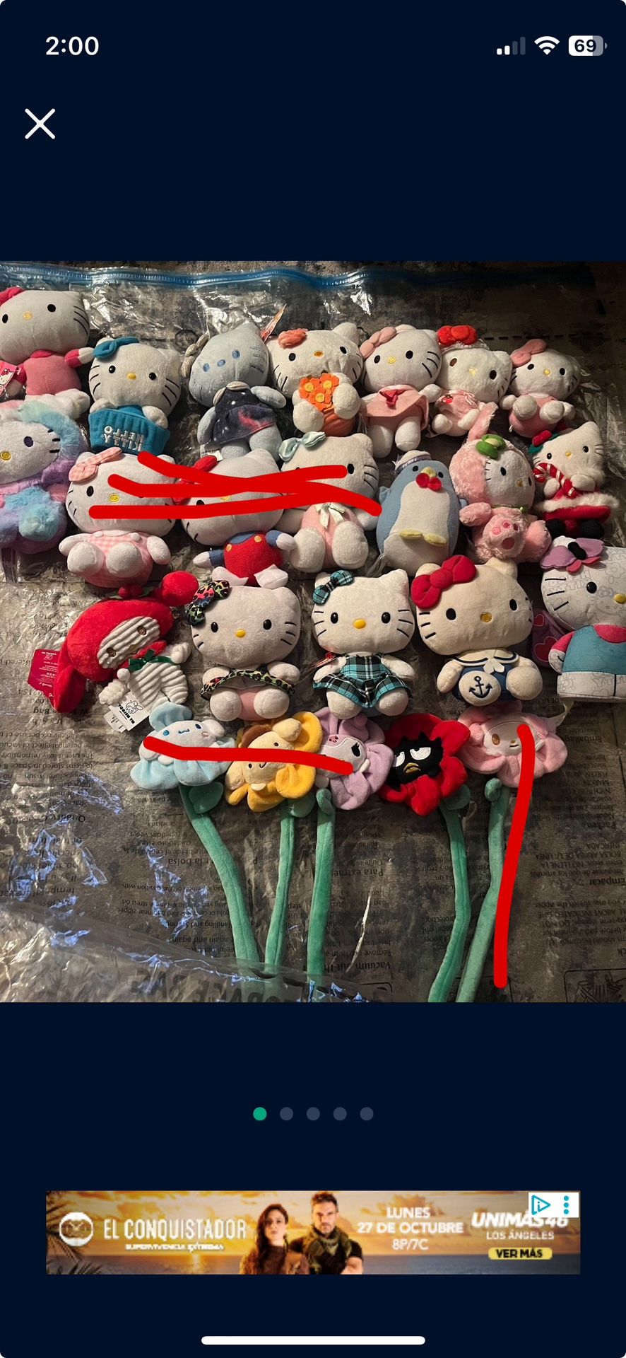 Hello Kitty Plushy Lot #2