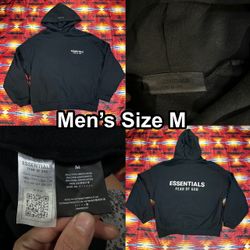 Essentials Fear Of God Black Pullover Hoodie Sweater Men’s Size Medium
