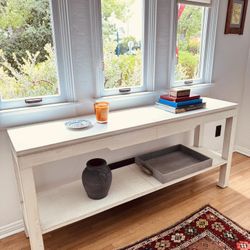 Jonathan Adler Modern Real White Alligator Leather Credenza Shelf Bookcase