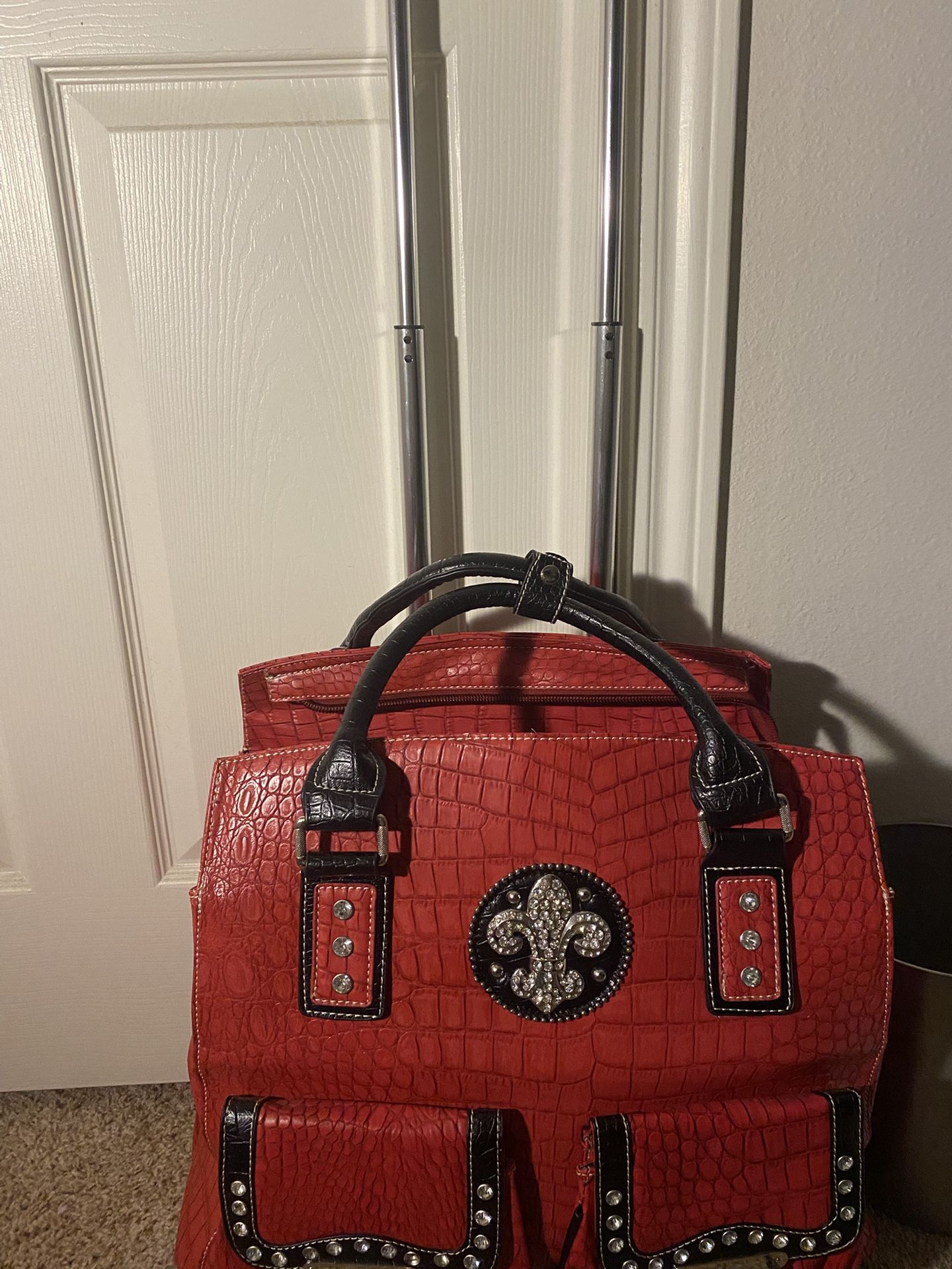 USTYLE Symbol Collection Rolling Tote