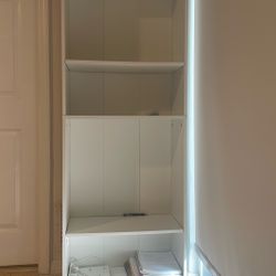 White Bookshelf – Fully Assembled & Ready to Use