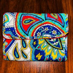 Vera Bradley Marina Paisley Euro Tri Fold Wallet