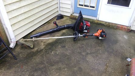 Echo weed eater and Backpack Blower