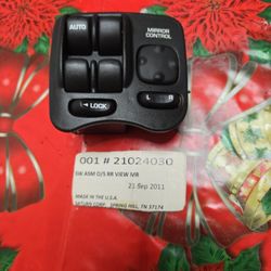 Center Council Rear View Mirror And Window Switch Saturn OEM GM new$60