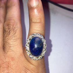 Sodalite Silver Ring 