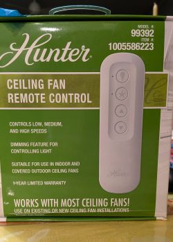 Hunter Ceiling Fan Remote