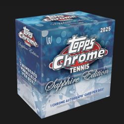 Topps Chrome Tennis Sapphire Box