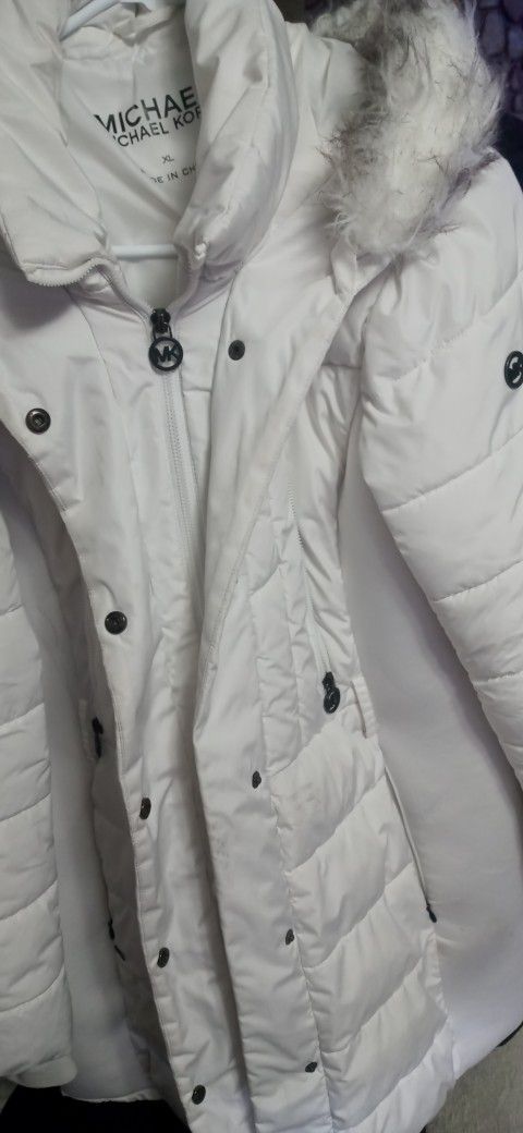 Micheal Kors XL White Jacket. 