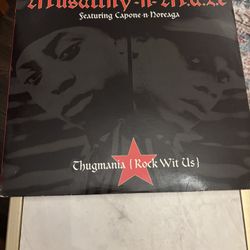 💎 “Thugmania (Rock Wit Us)” 12” single by Musaliny-N-Maze, featuring Capone-N-Noreaga.