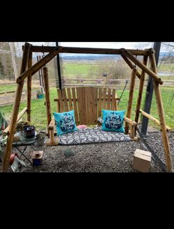 Solid Wood Porch Swing