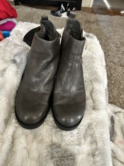 Gray boots