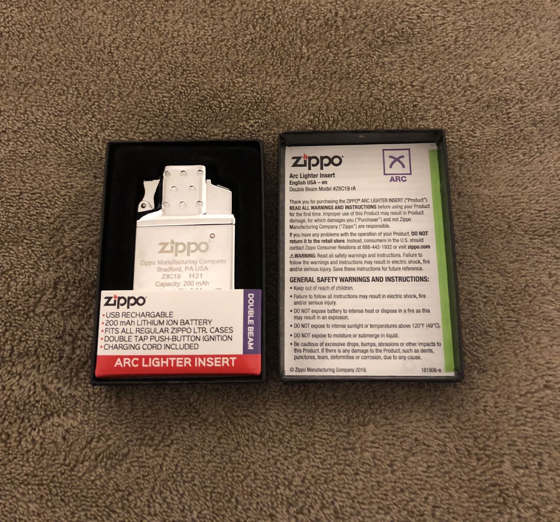 Zippo Arc Lighter NEW IN BOX