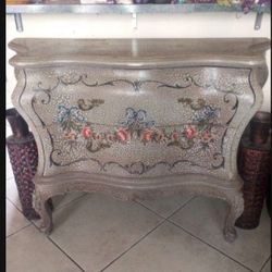 VINTAGE. BOMBAY CHEST  KING LOUIS XVI DESIGN  3 PIECE SET.   VINTAGE 