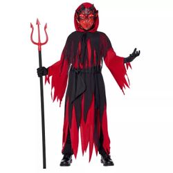 Light-up Devilish Demon Halloween Kids Costume for 4-6 year old