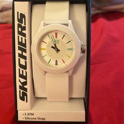 WOMENS WHOTE SKETCHERS WATCH  