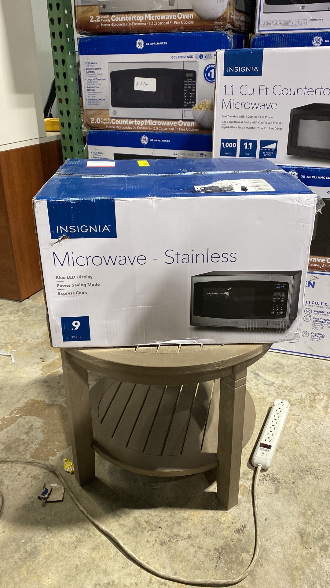 insignia  0.9  Cu. Ft microwave-stainless  2 PCs $75