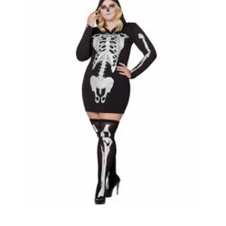 Skeketon Girl Costume