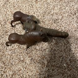 Bronze Horse Battering Ram Statue