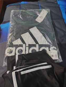 Adidas t-shirt large with large Adidas shorts