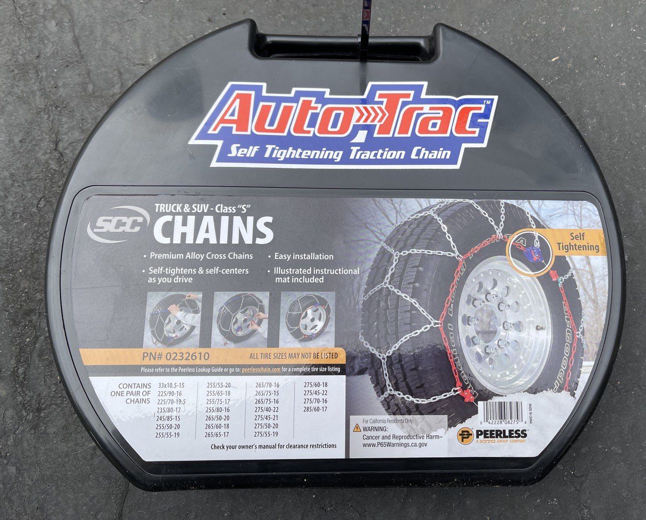 Self Tightening Traction Chain