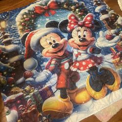 Mickey Minnie Shower Curtain Christmas 