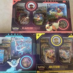 Pokemon flareon Jolteon Vaporeon Vmax Boxes