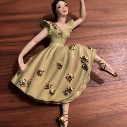 Vintage Ceramic Ballerina Wall Hanging