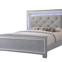 Bed Queen Size New And Matching Dresser 