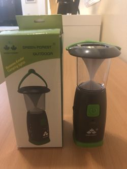 Dynamo and solar camping lights