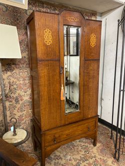Antique art deco armoire