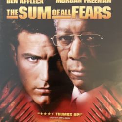 The SUM Of All FEARS (Blu-Ray-2002) Ben Affleck + Morgan Freeman!