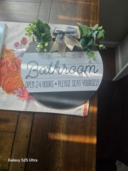 Bathroom sign