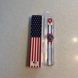 Swatch - Red White & Blue Rio 2016 - SUOZ(contact info removed)- NEW Gent Standard NEW IN BOX