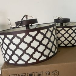 Ceiling Drum Lights - Flush Mount