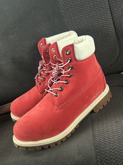 Red Timberlands Boots