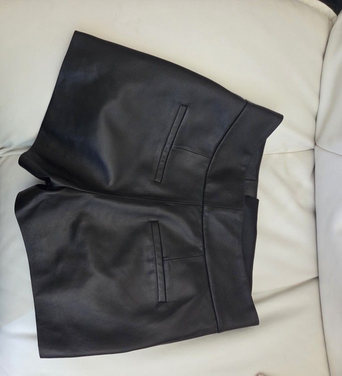 Leather Shorts 