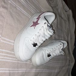 Wmns Bapesta #50 'White Pink Crystals' Sneakers