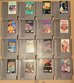 Nintendo NES Game Lot With Manuals And Dust Sleeves